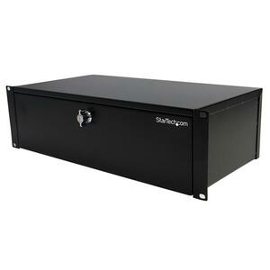 StarTech.com Locking storage drawer - 3U 9in - deep - Rackmount - 23 kg Maximum Weight Capacity