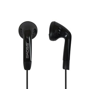 Koss KE5 Earphone - Stereo - Black - Mini-phone (3.5mm) - Wired - 16 Ohm - 60 Hz 20 kHz - Earbud - Binaural - Outer-ear - 