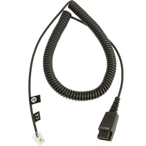 Jabra Interface Adapter Cable - 6.56 ft Phone Cable for Phone - First End: 1 x Quick Disconnect - Second End: 1 x RJ-10 Ph