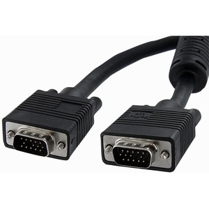 StarTech.com 15 m Coaxial Video Cable for Monitor, Projector - 1 - First End: 1 x 15-pin HD-15 Male VGA - Second End: 1 x 