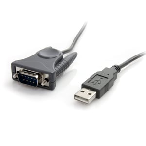 StarTech.com USB to Serial Adapter - 91cm (3 ft.) - with DB9 to DB25 Pin Adapter - Prolific PL-2303 - USB to RS232 Adapter