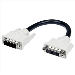 StarTech.com 15 cm DVI-D Dual Link Digital Port Saver Extension Cable M/F - DVI-D Male to Female Extension Cable - 0,15 m 