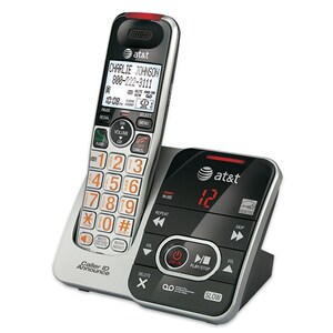 AT&T CRL32102 DECT 6.0 1.90 GHz Cordless Phone - Silver - 1 x Phone Line - Answering Machine