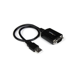 StarTech.com Cable .3m USB a Puerto Serial Serie RS232 DB9 con Retención del Puerto de Asignación COM - Extremo prinicpal: