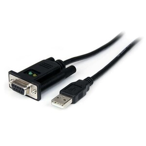 StarTech.com Cable Adaptador de 1 Puerto USB a Módem Nulo Null DB9 RS232 Serie DCE con FTDI - Extremo prinicpal: 1 x DB-9 