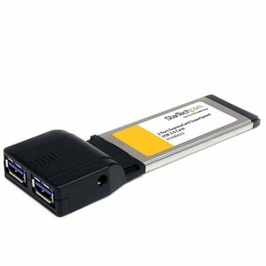 StarTech.com 2 Port ExpressCard SuperSpeed USB 3.0 Card Adapter with UASP - USB 3.0 Controller - USB 3.0 ExpressCard - USB