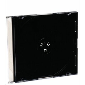 Verbatim CD/DVD Black Slim Jewel Cases - 200pk (bulk) - Book Fold - Black - 1 CD/DVD