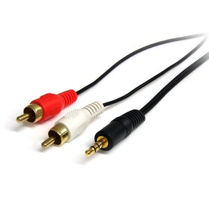 StarTech.com 91cm (3 ft.) Stereo Audio Cable - 3.5mm Male to 2x RCA Male - heaDPhone jack to RCA - Mini jack to RCA - 3.5m