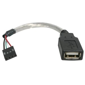 StarTech.com 15cm 6in. USB 2.0 Cable - USB A Female to USB Motherboard 4 Pin Header F/F - First End: 1 x 4-pin Type A Fema