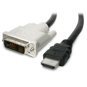 StarTech.com 1m HDMI® to DVI-D Cable - M/M - 1 x HDMI Male Digital Audio/Video - 1 x DVI-D Male Digital Video - Gold-plate