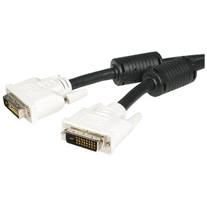 StarTech.com 1m DVI-D Dual Link Cable - Male to Male DVI-D Digital Video Monitor Cable - 25 pin DVI-D Cable M/M Black 1 Me