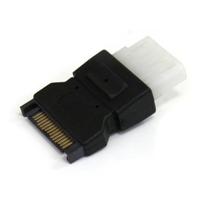 StarTech.com SATA to LP4 Power Cable Adapter - 1 x 15-pin SATA Male - 1 x 4-pin LP4 Power Female - Black
