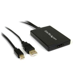 StarTech.com Mini DisplayPort to HDMI Adapter with USB Audio - HDMI Female Digital Audio/Video - Mini DisplayPort Male Dig