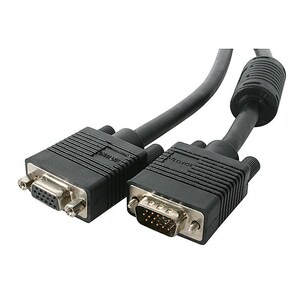 StarTech.com 15m Coax High Resolution Monitor VGA Video Extension Cable - HD15 M/F - First End: 1 x 15-pin HD-15 - Male - 