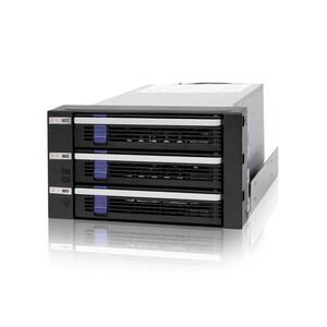 Icy Dock MB153SP-B 3 in 2 SATA Internal Backplane Raid Cage Module - 3 x HDD Supported - RAID Supported - 3 x Total Bays -