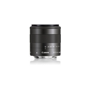 Canon - 18 mm to 55 mm - f/5.6 - Zoom Lens for Canon EF-M - 52 mm Attachment - 0.25x Magnification - 3.1x Optical Zoom - O