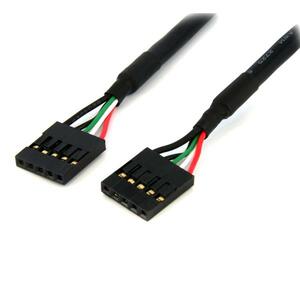 StarTech.com 24in Internal 5 pin USB IDC Motherboard Header Cable F/F - First End: 1 x IDC Female USB Header - Second End: