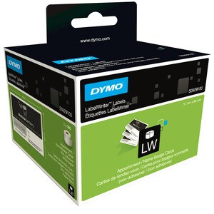 Dymo Name Badge - 300 / Roll - 51 mm Width x 89 mm Height - Non-adhesive - Card Stock