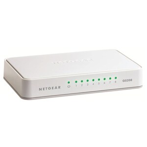 Netgear GS208 8 Ports Ethernet Switch - 2 Layer Supported - Twisted Pair - Desktop