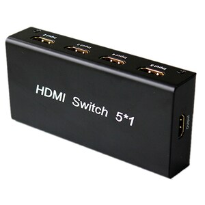 4XEM 5 Port HDMI Switch - 1920 x 1080 - Full HD - 5 x 1 - Blu-ray Disc Player, DVR, Set-top Box, Gaming Console, Computer,