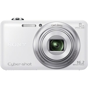 Sony Cyber-shot DSC-WX80 16.2 Megapixel Compact Camera - White - 1/2.3" Exmor R CMOS Sensor - 2.7" Touchscreen LCD - 8x Op