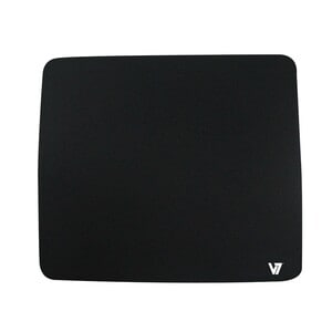 V7 Mouse Pad - 200 mm x 230 mm Dimension - Black - Jersey, Rubber