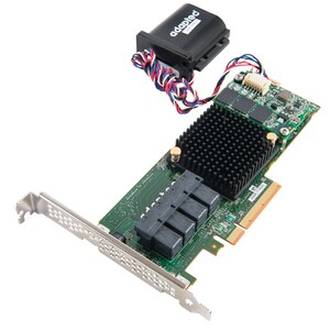Microchip Adaptec 71605Q SAS Controller - PCI Express 3.0 x8 - Low-profile - Plug-in Card - RAID Supported - 0, 1, 1E, 5, 