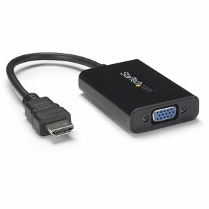 StarTech.com Cable Adaptador Externo Conversor de Vídeo y Audio HDMI® a VGA - 1920x1200 - Admite hasta1920 x 1080 - Negro