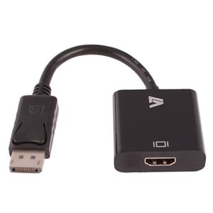 V7 Displayport/HDMI Audio/Video Cable - 3.9" DisplayPort/HDMI A/V Cable for Audio/Video Device, PC, Projector, Monitor, TV