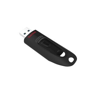 SanDisk Ultra 64 GB USB 3.0 Flash Drive - Black - 80 MB/s Read Speed - 5 Year Warranty