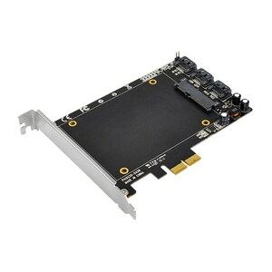 SIIG SATA 6Gb/s 3i+1 SSD Hybrid PCIe - Serial ATA/600 - PCI Express x2 - Plug-in Card - RAID Supported - 0, 1, 10 RAID Lev