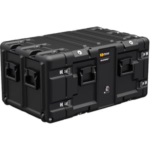 Hardigg BlackBox 7U Rack Mount Case - External Dimensions: 38.5" Length x 24.6" Width x 14.9" Depth - Stackable - Black - 