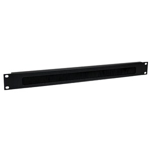 StarTech.com 1U Brush Strip Horizontal Server Rack Cable Management Panel - 1U Height - 19" Width - Steel
