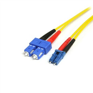 StarTech.com 7m Fiber Optic Cable - Single-Mode Duplex 9/125 - LSZH - LC/SC - OS1 - LC to SC Fiber Patch Cable - First End