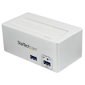 StarTech.com Estaci - 1 x HDD admitido - 1 x SSD admitido - 1 x Bahía Total - 1 x Bahía 2,5"/3,5" - Aluminio, Plástico