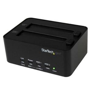 StarTech.com USB 3.0 SATA Hard Drive Duplicator & Eraser Dock - Standalone 2.5/3.5in HDD & SSD Eraser and Cloner - 2 x Dis