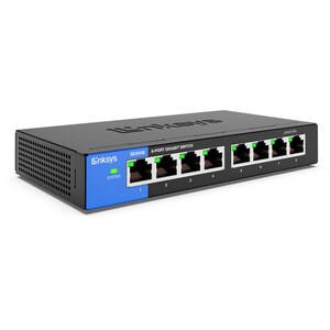 Linksys 8-Port Gigabit Ethernet Switch SE3008 - 8 Ports - Gigabit Ethernet - 10/100/1000Base-T - 2 Layer Supported - AC Ad