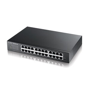 ZYXEL 24-Port GbE Smart Managed Switch - 24 Ports - Manageable - 10/100/1000Base-T - 2 Layer Supported - Twisted Pair - De