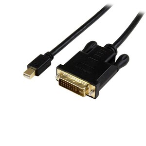 StarTech.com 6ft Mini DisplayPort to DVI Cable, Active Mini DP to DVI-D Adapter/Converter Cable, 1080p Video, mDP to DVI M