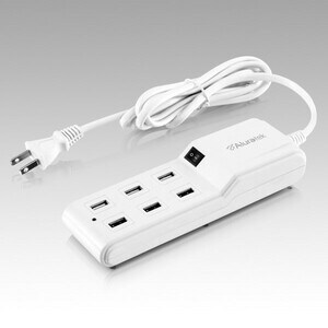 Aluratek Mini Surge 6-port USB Charging Station - 6 x USB - 5 V DC Output