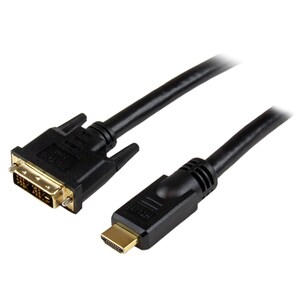 StarTech.com 7m HDMI to DVI-D Cable - HDMI to DVI Adapter / Converter Cable - 1x DVI-D Male 1x HDMI Male - Black 7 meters 