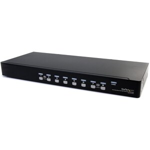 Conmutador Switch KVM 8 Puertos de Video VGA HD15 USB 2.0 USB A y Audio - 1U Rack Estante StarTech.com SV831DUSBAU