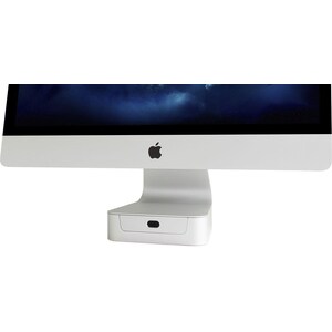 Rain Design mBase 27" iMac - Silver - Up to 27" Screen Support - 2" Height x 7.7" Width x 7.6" Depth - Desktop - Aluminum 