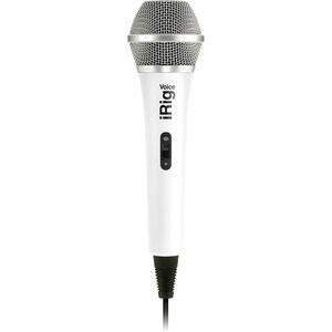 IK Multimedia iRig Wired Microphone - White - Handheld - Mini-phone