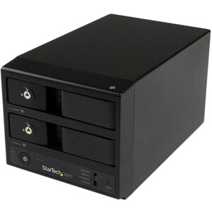 StarTech.com Caja USB 3.0 con UASP y eSATA de Discos Duros con 2 Bahías SATA III Hot-Swap de 3,5 Pulgadas sin Bandeja - 8 