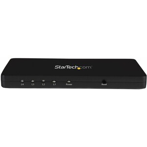 StarTech.com 4K HDMI Splitter - 4k 30Hz - 4 Port - Aluminum - Backward Compatible - HDMI Multi Port - HDMI Hub - to 30 Hz 