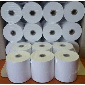 Printex Thermal Receipt Paper, 80mmx80mm, 80x80, 23 Grade, Premium Economy, Box of 24 rolls
