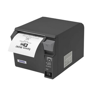 Epson TM- T70II Desktop Direct Thermal Printer - Monochrome - Receipt Print - USB - Parallel - With Cutter - Dark Grey - 2