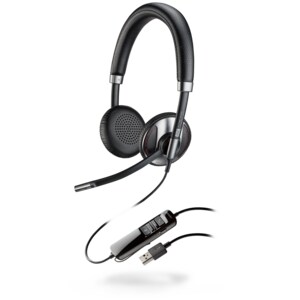 Plantronics Blackwire 725 Corded USB Headset With Active Noise Canceling - Stereo - USB - Wired - 20 Hz - 20 kHz - Over-th