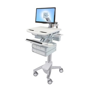 Ergotron StyleView SV43 Display Stand - Up to 61 cm (24") Screen Support - 17.24 kg Load Capacity - 128.3 cm Height x 44.5
